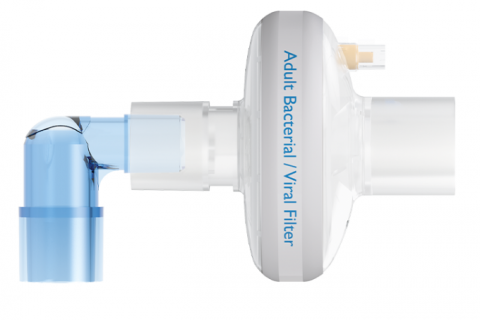 Bacterial Viral Filter with Port and Elbow