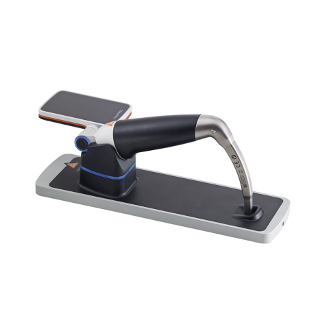 video laryngoscope device on charging station